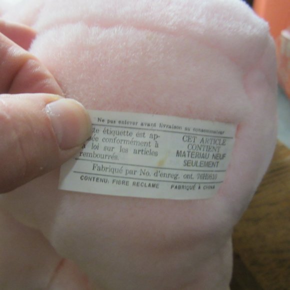 VTG PAIR OF BEARS, ONE PINk W/NIGHTCAP, ONE FUZZY BROWN, W/TAGS, READ ALL - Picture 14 of 14